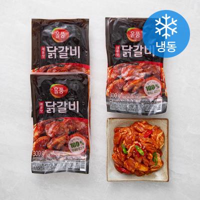 시셰프코리아 올품 닭갈비 매운맛 (냉동), 300g, 3개