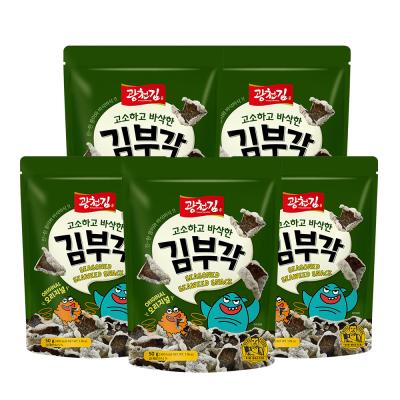 김부각 광천김 고소하고 바삭한 김부각 오리지널, 50g, 5개