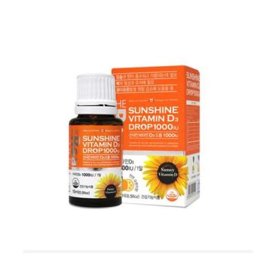 더리얼비타민D 무료택배 더 리얼 썬샤인 비타민D3 드롭 1000IU (552534), 단일상품