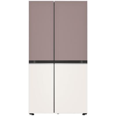 lg냉장고 [색상선택형] LG전자 디오스 오브제컬렉션 양문형 냉장고 메탈 832L 방문설치, 클레이 핑크(상단) + 베이지(하단), S834MKE10