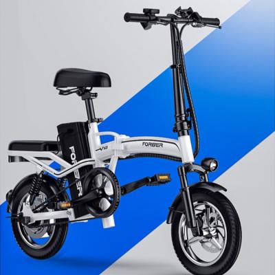 자전거 접이식 전기 자전거 리튬배터리 초경량자전거 출퇴근용 탈착식배터리, 베이직 버전 32-60km, 48V