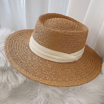 바캉스모자 베러바이즈 여름 여성 밀짚 라탄 페도라 썬 캡 모자