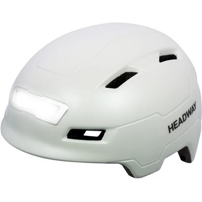 유아킥보드 헤드웨이 전후방 LED 라이트 전기스쿠터 자전거 전동킥보드 헬멧 E3-10L, 무광 화이트