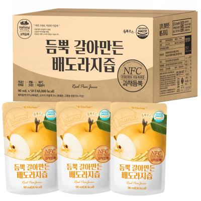 유기농마루석류즙 유기농마루 듬뿍 갈아만든 배도라지즙, 50팩, 90ml