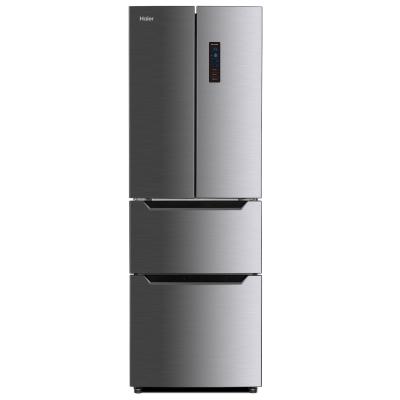 김치냉장고 하이얼 프렌치 4도어 세미빌트인 인테리어 양문형 냉장고 291L 방문설치, 메탈실버, HRM351MNM