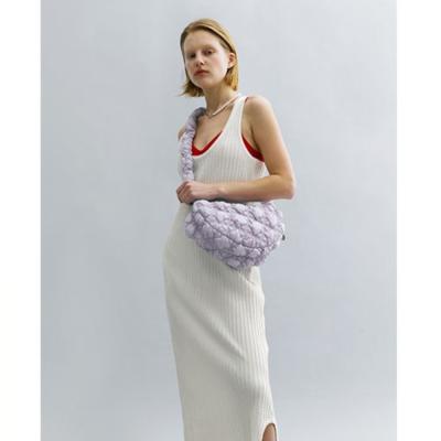 칼린코지 칼린 틈새 구름 가방 여성 캐주얼 경량 대용량 접힌 만두 가방 메신저 가방