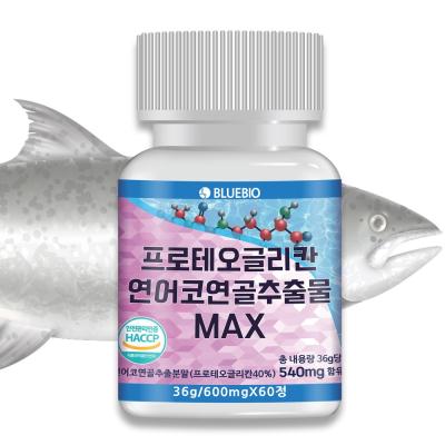 프로테오글리칸 프로테오글리칸 연어코 연골 추출물 MAX 600mg 60정 2형 콜라겐 콘드로이친 글루코사민 류신 함유