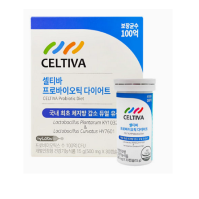 KY1032 [본사출고] 셀티바 프로바이오틱 다이어트 유산균 (500mg x 30캡슐) 1개월 (실온보관)