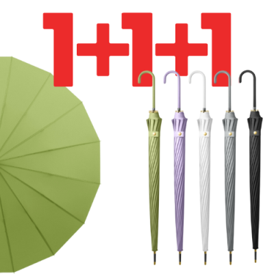 파소티우산 1+1 튼튼한 16골 대형 고리형 장우산 + 증정품 편의점 비닐우산 1개더!